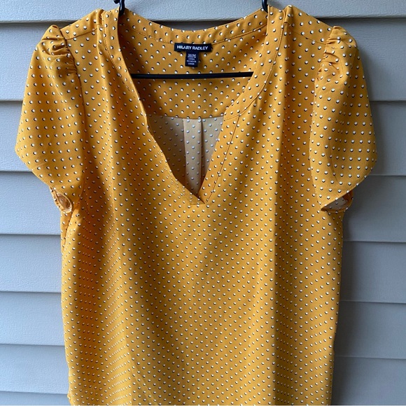 Gently Worn Hilary Radley Cool, Soft, Lightweight Short Sleeve Top w/Polkadots - Picture 5 of 16